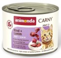 Animonda Carny Adult Wołowina + Jagnięcina puszka 200g