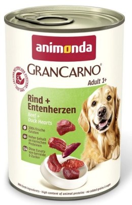 Animonda GranCarno Original Adult Rind Entenherzen Wołowina + Serca kacze puszka 400g