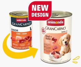 Animonda GranCarno Original Junior Rind Huhn Wołowina + Kurczak puszka 400g