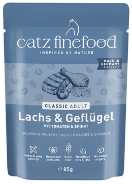 Catz Finefood Classic Łosoś i drób (N.05) saszetka 85g