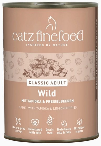 Catz Finefood Classic N.09 Dziczyzna puszka 400g