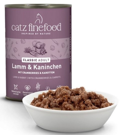 Catz Finefood Classic N.11 Jagnięcina i Królik puszka 400g