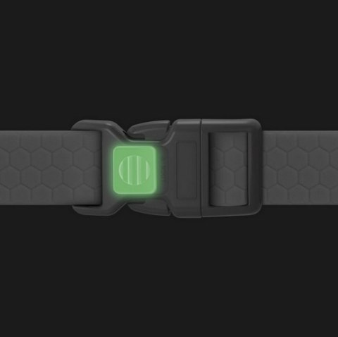 Collar Waterproof Obroża wodoodporna z QR-paszportem, plastikowy fastex, L 25mm/33-49cm jasnozielona