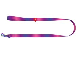 Collar WauDog Recycled Smycz nylonowa, gradient S 15mm/122cm fioletowy