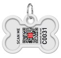 Collar WauDog Smart ID Zawieszka z QR-paszportem kość 4x3cm futrzane potwory