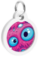 Collar WauDog Smart ID Zawieszka z QR-paszportem okrągła 3cm oko potwora