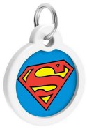 Collar WauDog Smart ID Zawieszka z QR-paszportem okrągła 3cm superman bohater