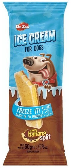 Dr.Zoo Ice Cream lody dla psów - banana split 50g