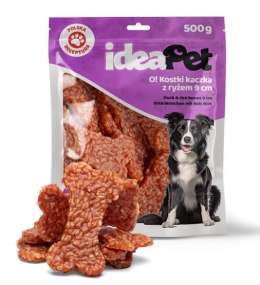 IdeaPet Kostki z kaczką i ryżem 9cm 500g