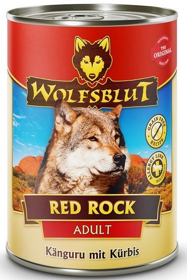 Wolfsblut Dog Red Rock Adult - kangur i dynia puszka 395g