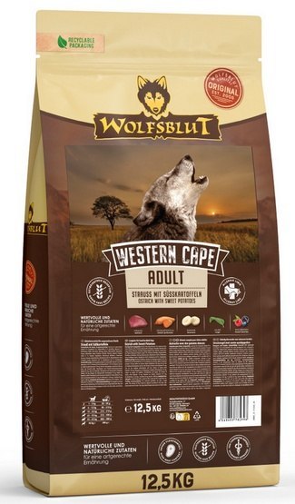 Wolfsblut Dog Western Cape Adult - struś i bataty 12,5kg