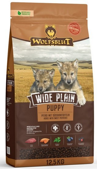 Wolfsblut Dog Wide Plain Puppy - konina i bataty 12,5kg