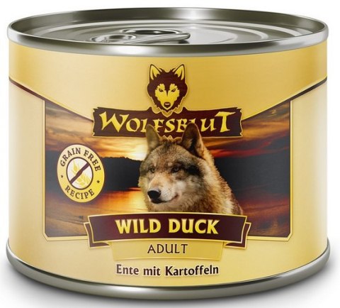 Wolfsblut Dog Wild Duck Adult - kaczka i ziemniaki puszka 200g