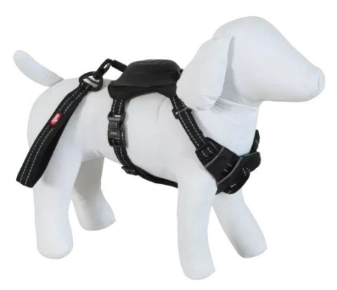 Zolux Szelki ze smyczą automatyczną Easyride XS czarne