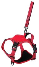 Zolux Szelki ze smyczą automatyczną Easyride XS czerwone