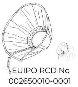 Grande Finale Kołnierz pozabiegowy z tkaniny rozmiar 0 niebieski [WET/KT/0(XS)]