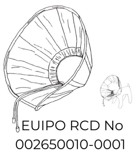 Grande Finale Kołnierz pozabiegowy z tkaniny rozmiar 0 niebieski [WET/KT/0(XS)]