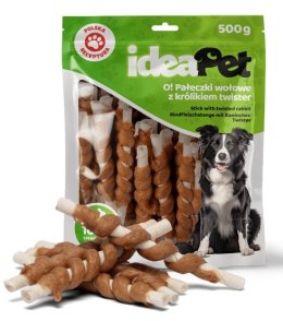 IdeaPet Pałeczki wołowe z królikiem Twister 500g
