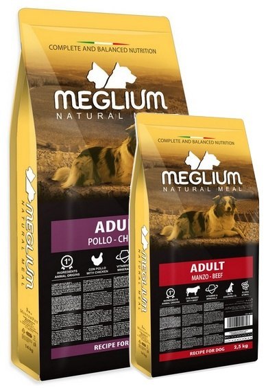 Meglium Dog Adult Chicken Sucha karma z kurczakiem 14kg + 2,5kg Gratis