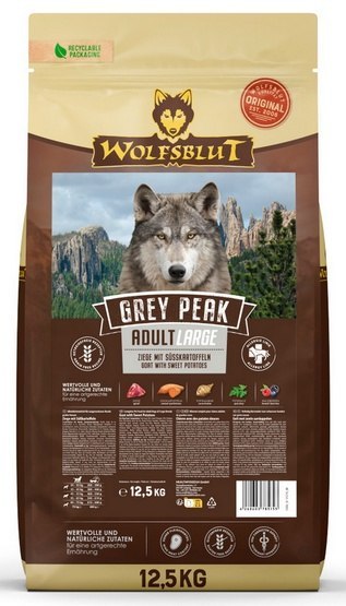 Wolfsblut Dog Grey Peak Adult Large - koza i bataty 12,5kg