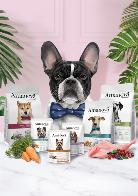 Amanova Dog Adult Mini White Hair Special 800g