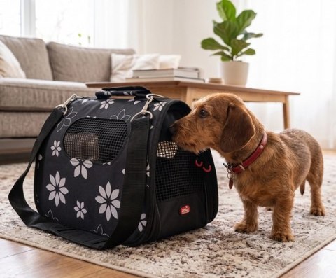 Zolux Nomad Torba transportowa S flower dla psa i kota
