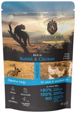Ambrosia Cat Adult Rabbit & Chicken saszetka 85g
