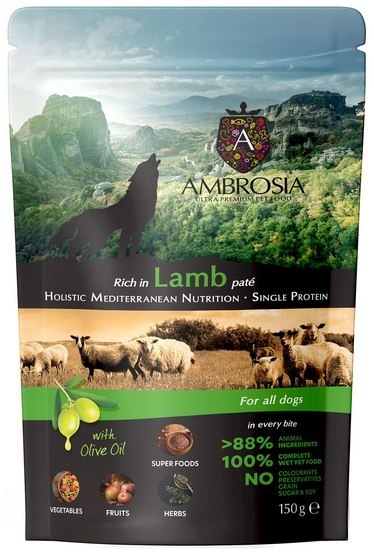Ambrosia Dog Mediterranean Lamb saszetka 150g