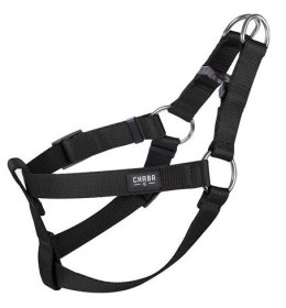 CHABA Szelki taśma regulowane nr 6 - obwód 90cm czarne