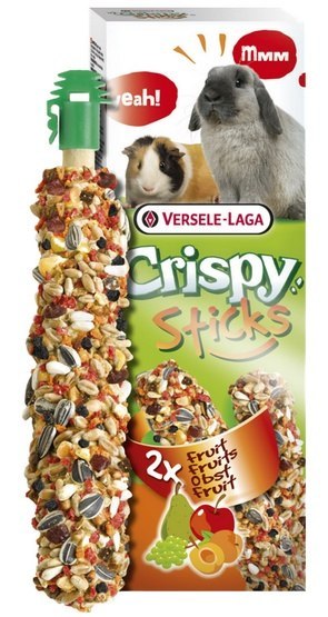 Versele-Laga Crispy Sticks Rabbit & Guinea Pig Fruits - kolby dla królików i świnek z owocami 110g