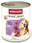 Animonda GranCarno Original Senior Rind Lamm Wołowina + Jagnięcina puszka 800g