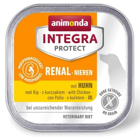 Animonda Integra Protect Renal Nieren dla psa kurczak tacka 150g