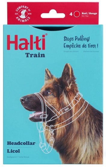 Halti Kantarek - obroża uzdowa rozmiar 4 czerwona