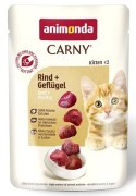 Animonda Carny Kitten Wołowina + Drób saszetka 85g