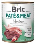 Brit Pate & Meat Dog Venison puszka 800g