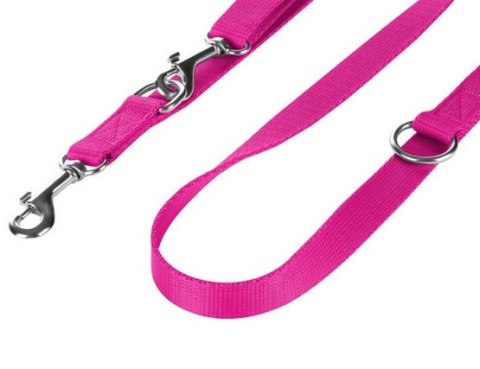 CHABA Smycz taśma regulowana XL 25mm/260cm fuksja