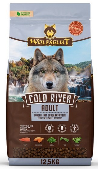 Wolfsblut Dog Cold River Adult - pstrąg i bataty 12,5kg