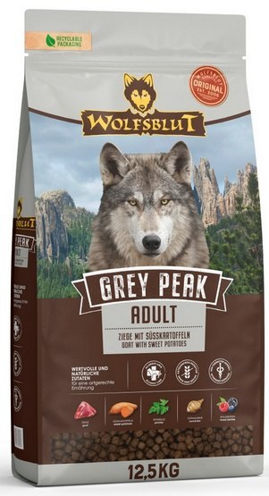 Wolfsblut Dog Grey Peak Adult - koza i bataty 12,5kg