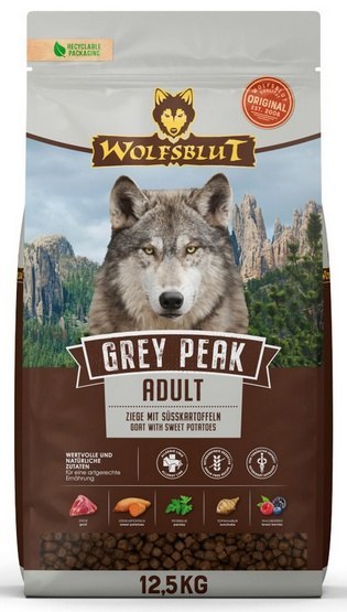 Wolfsblut Dog Grey Peak Adult - koza i bataty 12,5kg
