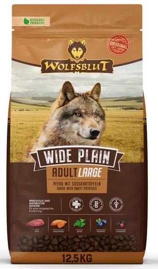 Wolfsblut Dog Wide Plain Adult Large - konina i bataty 12,5kg
