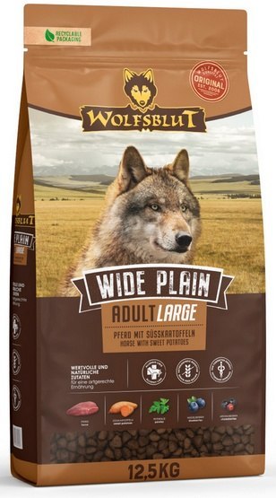 Wolfsblut Dog Wide Plain Adult Large - konina i bataty 12,5kg