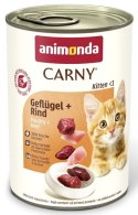Animonda Carny Kitten Wołowina + Drób puszka 400g