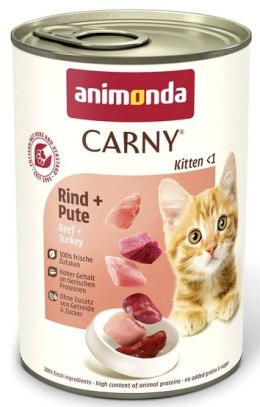 Animonda Carny Kitten Wołowina + Indyk puszka 400g