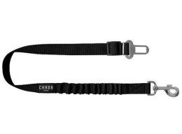 CHABA Wpinka do pasów bezpieczeństwa z amortyzatorem 25 czarna