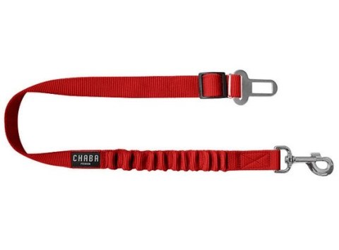 CHABA Wpinka do pasów bezpieczeństwa z amortyzatorem 25 czerwona