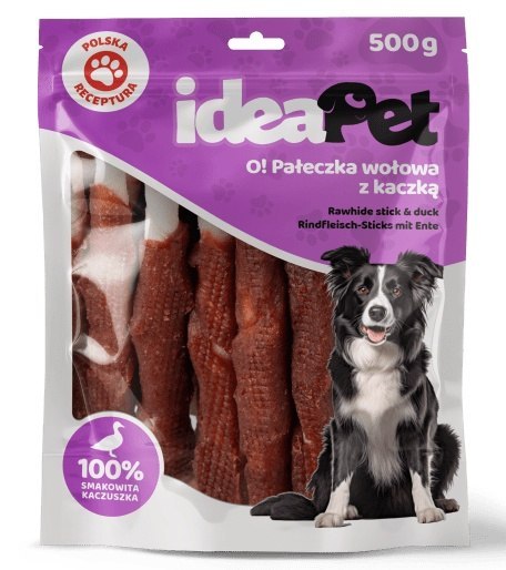 IdeaPet Pałeczka wołowa z kaczką 500g