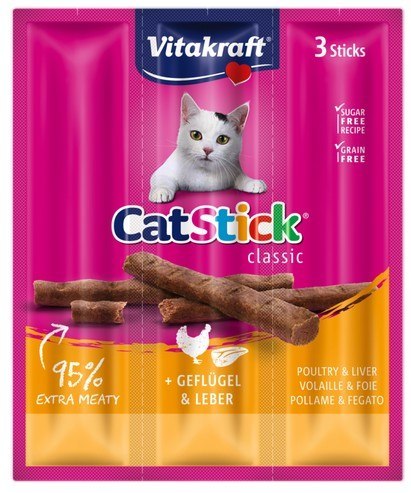 Vitakraft Cat Stick Classic Drób i Wątroba 18g [10869]