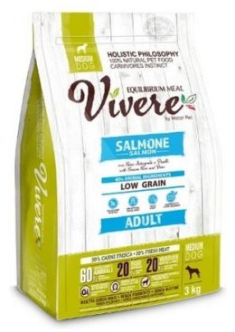 Vivere Dog Medium Adult Salmon 3kg Karma Monobiałkowa z Łososiem