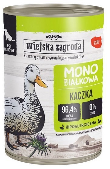 Wiejska Zagroda Monoproteinowa Kaczka puszka 400g
