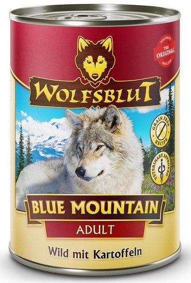 Wolfsblut Dog Blue Mountain Adult - dziczyzna i ziemniaki puszka 395g